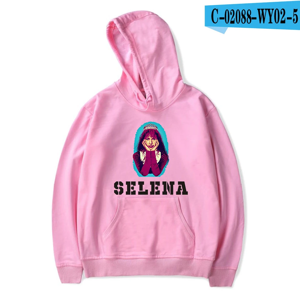 As picture Повседневные осенние толстовки с капюшоном selena quintanilla для женщин и мужчин, красные толстовки с капюшоном, модные удобные пуловеры с капюшоном для девочек - Цвет: As picture