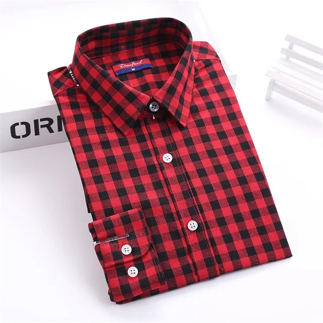 Dioufond, женская блузка, хлопок, Blusas, длинный рукав, размера плюс, для девушек, топ, Femme, милый рисунок, отложной воротник, женская рубашка, мода