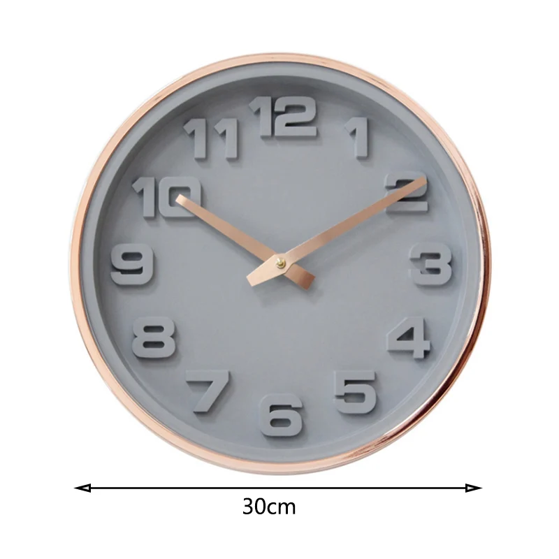 

INS Hot Top design Wall Clock Silent Nordic Style Wall Watch Living Room Home Decoration Fashion Hanging Wall Watches 12 Inch