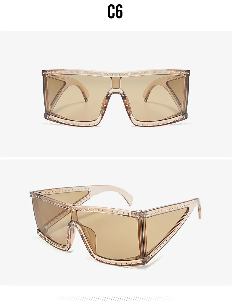 С украшением в виде кристаллов Квадратные Солнцезащитные очки для женщин Personlity Модные солнцезащитные очки в стиле ретро с пластиковый Oversizd с градиентом цвета розового золота Feminino De Sol Gafas UV400