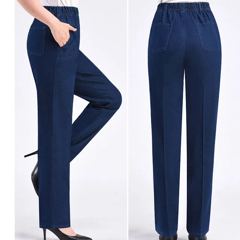 Women's Denim Trousers Elasticity Cowboy Trousers 4