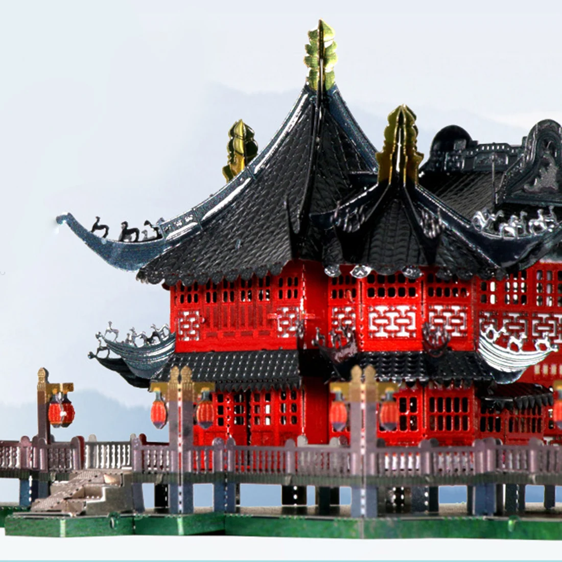 Yuyuan Jiuqu мостовая модель наборы DIY 3D Металлические Пазлы сборная игрушка-головоломка обучающая игрушка Рождественский подарок для детей и взрослых