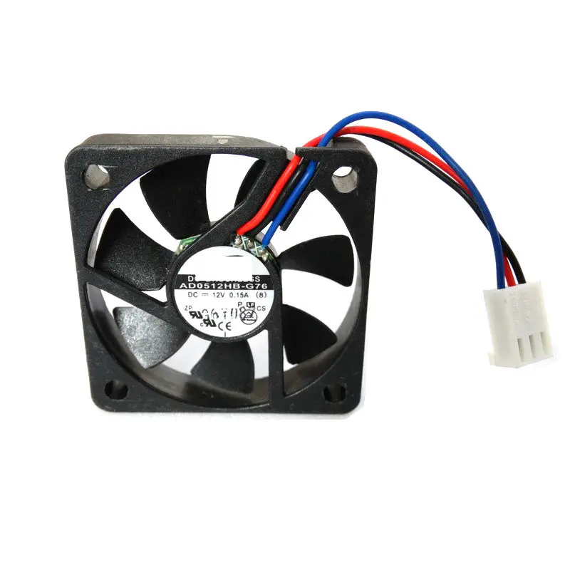 

AD0512HB-G76 12 В постоянного тока 0,15 A 50*50*10 мм 5 см вентилятор охлаждения с двумя шарикоподшипниками