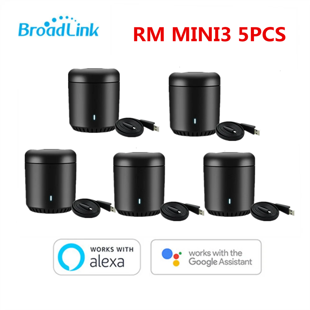 5PCS RM MIN3 Broadlink RM Mini3 Универсальный Интеллектуальный WiFi/IR/4G беспроводной ИК пульт дистанционного управления через IOS Android умный дом автоматизация Новинка - Цвет: 5PCS RM MIN3