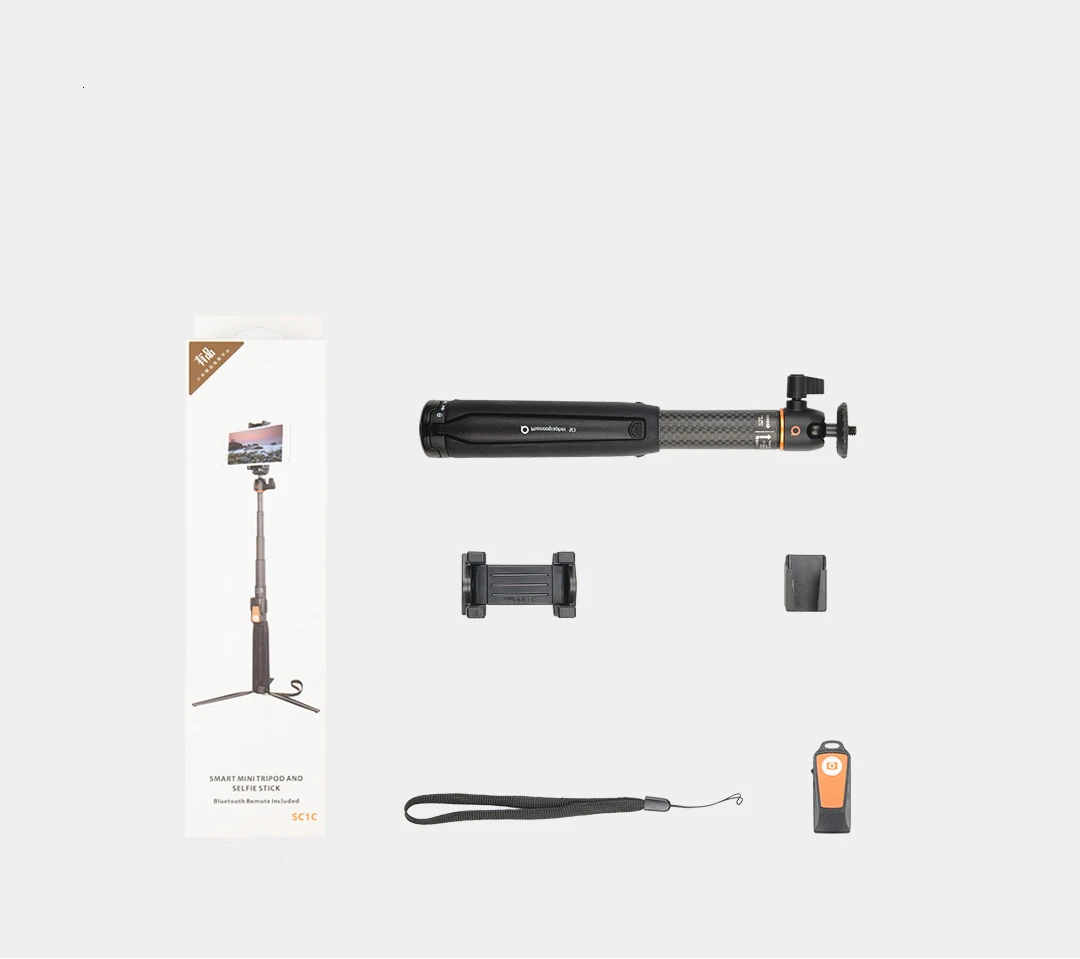 XAIOMI PHONEOGRAPHER панорамная съемка сферическая головка bluetooth беспроводной пульт дистанционного управления Портативный карбоновый волоконный кронштейн