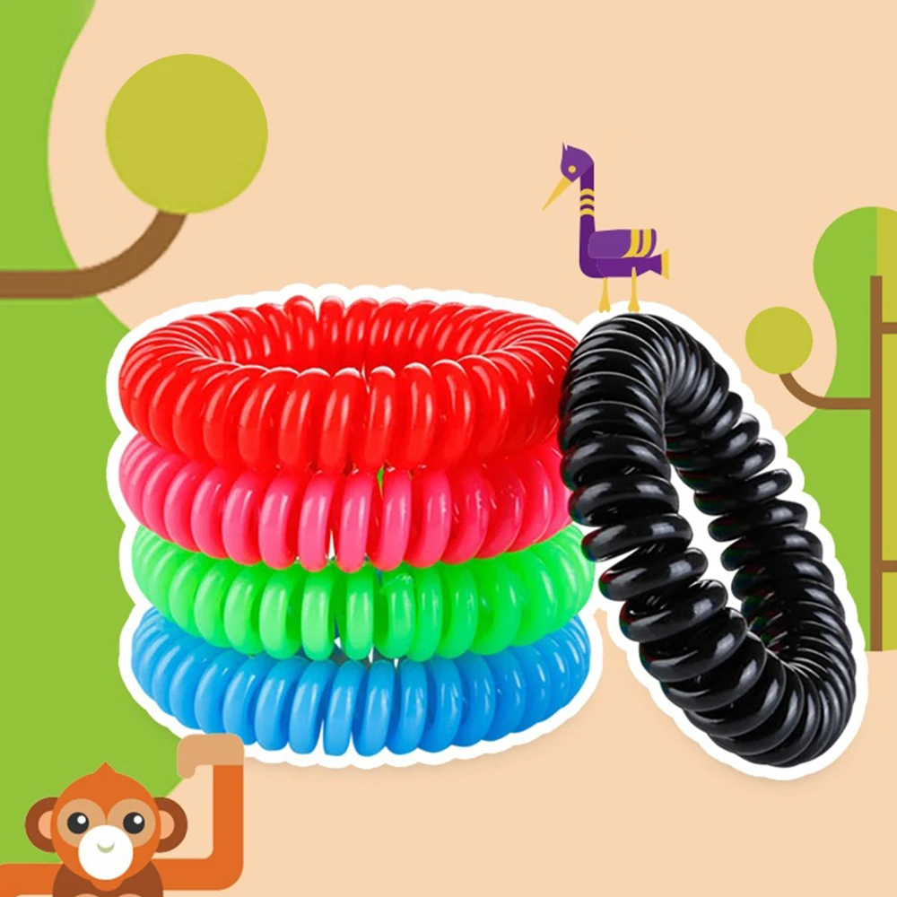 

10 pc Anti Mosquito Repellent Bracelets Control Bracelet Insect Protection Camping Outdoor Adults Kids Random Deworming Bracelet