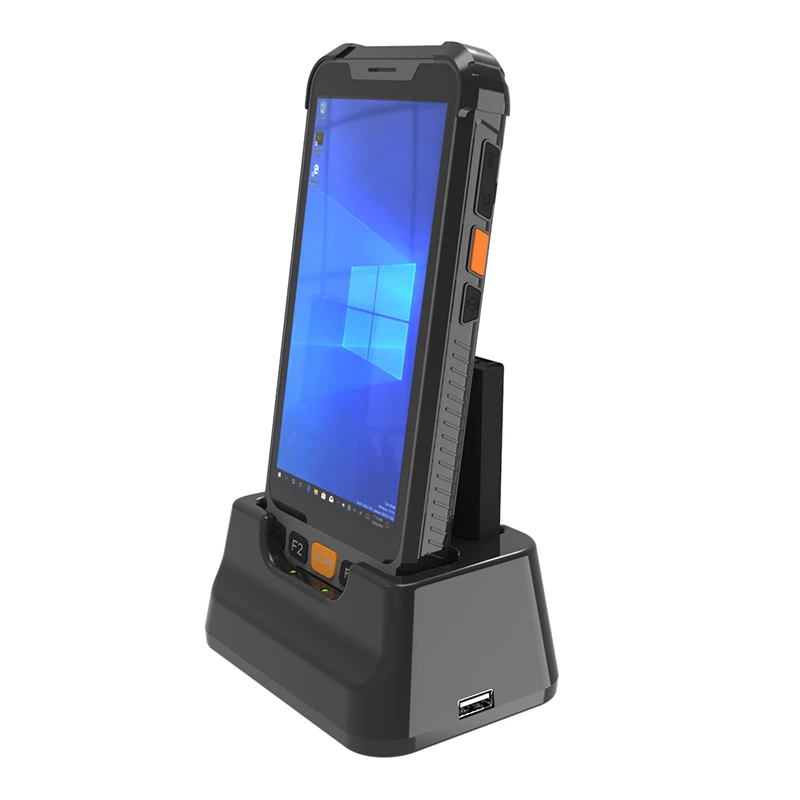 laser scanner 5.5 Inch Windows Rugged PDA With NFC Tags Reading  4G LTE UHF Reader 2D Scanner Charging Dock computer scanner