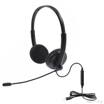 

USB Headset Noise Cancelling Headset Headphone with Mic Volume Control Function My21 20 Dropship