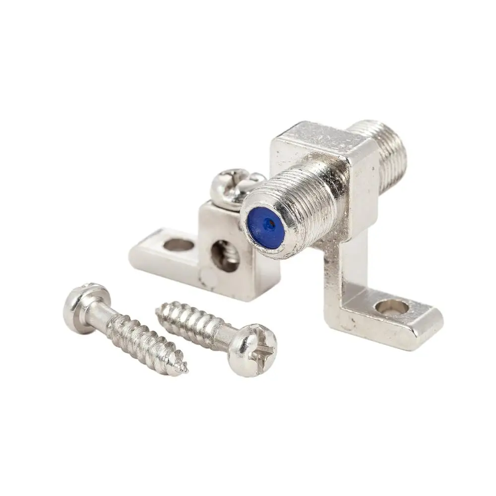 Single Port F-Pin Coax Grounding Block, CATV HDTV