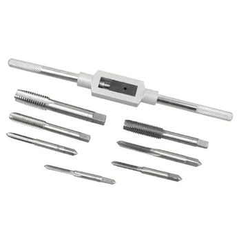 

Adjustable Tap Wrench M3-M12 Screw Thread Metric Plug Dies Drill Bits Kit Tool