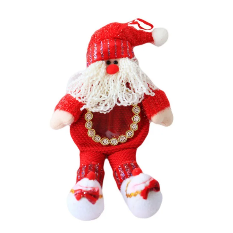Fireplace Hanging Ornaments Christmas Gift For Kids/3D Christmas Doll Candy Treats Bags Stockings Gift Holders Xmas Decoration