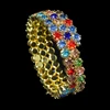 Ladies Crystal Rhinestone Bracelet Bangle Adjustable Wide Cuff Bracelet Bride Crystal Stretch Bracelet Jewelry for Women's Gifts 5