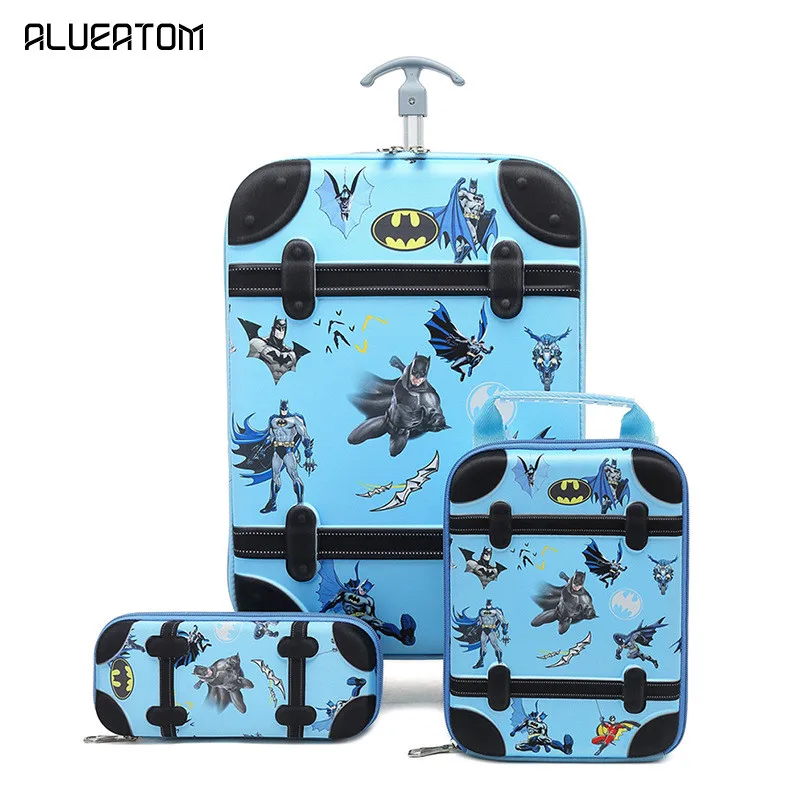 

Kids Suitcase for Travel Luggage Suitcase for Boys Children Rolling Travel Luggage Bags School Backpack with Wheels Wheeled Bag