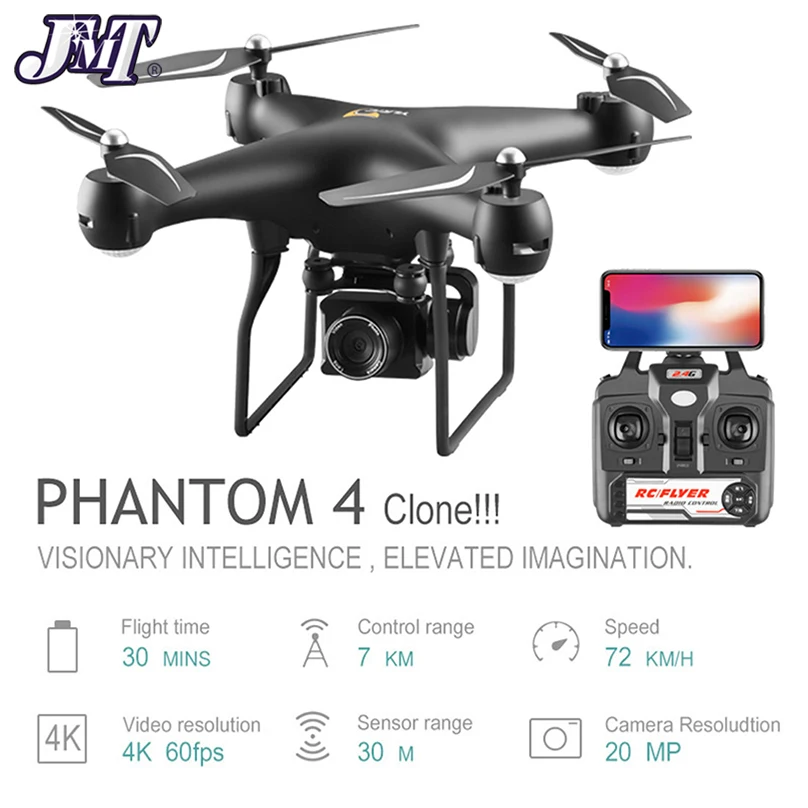 JMT S32T 4K Дрон вращающаяся электрическая камера HD анти-встряхивание Gimbal широкий угол Wi-Fi FPV высота удержания RC Квадрокоптер 25 минут полета