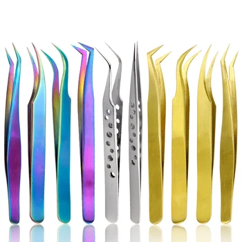 

Eyelash Extension Tweezers Individual Lashes Extensions Stainless Steel Eyelash Tweezers Set Accurate Eyelash Extension Supplies
