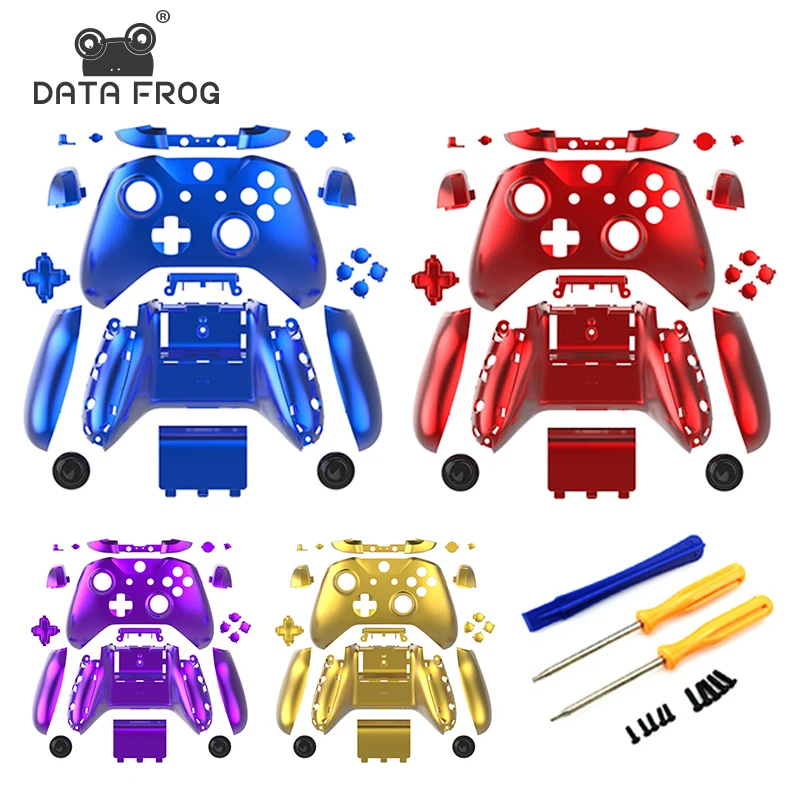 

Chrome Replacement Full Shell And Buttons Mod Kit for Xbox One Slim Controller Custom Cover Housing For Xbox One S Slim