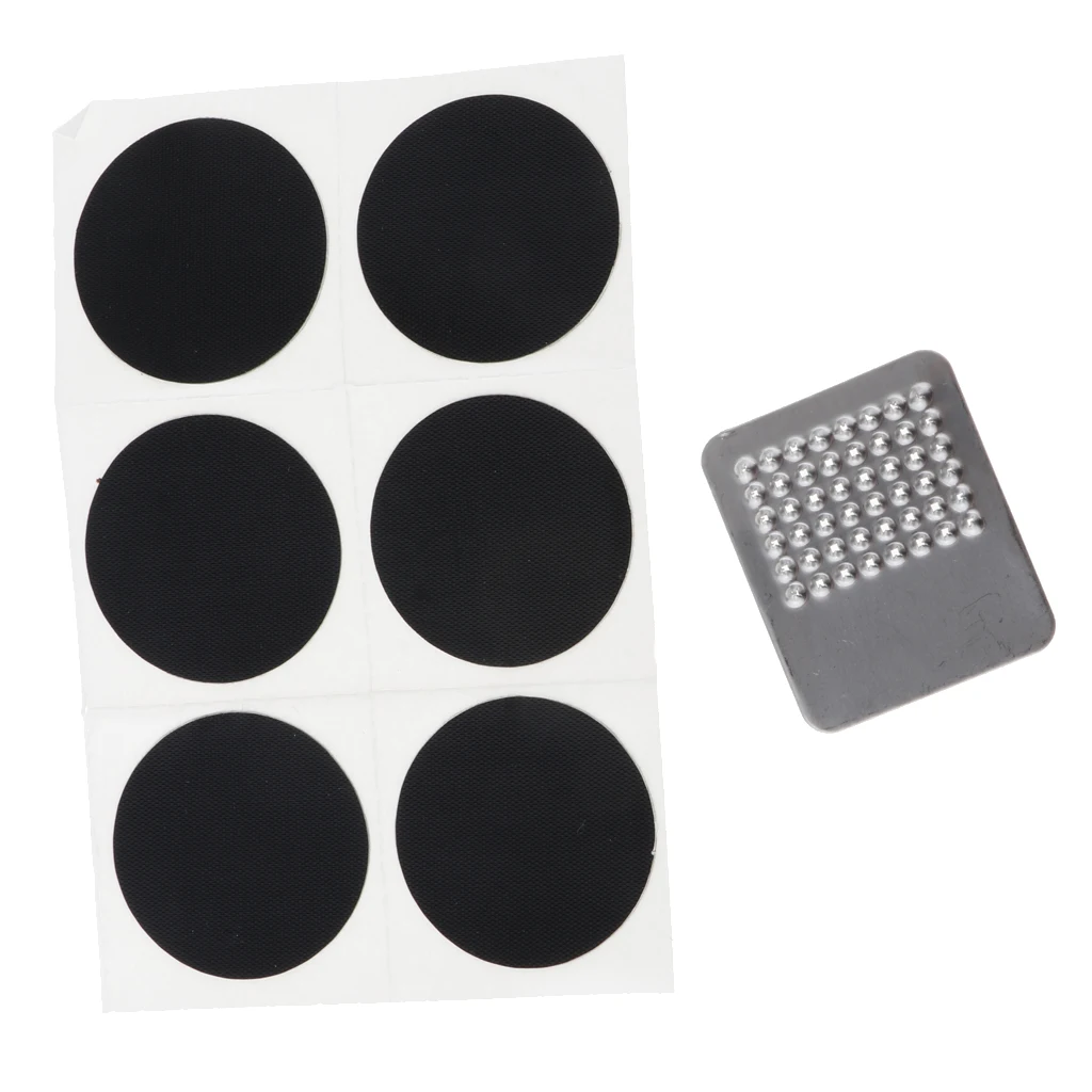 6Pcs Bicycle Rubber Patch Bike Tire Tyre Puncture Repair Patch Self-Adhesive