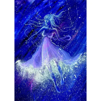 

Needlework Diy Diamond Painting Cross Stitch "Drawing Girl" Painting Diamond Embroidery Square/Round Diamond Mosaic Pictures