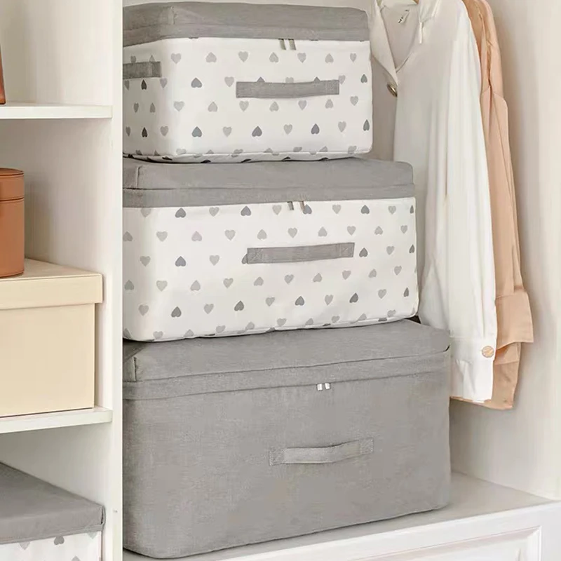 Foldable Clothes Quilt Storage Bags Organizer Pillow Blanket Boite Rangement Large Capacity Clothing Storage Bag Home Organizer