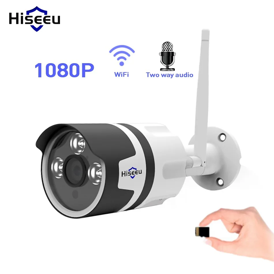 

Hiseeu Outdoor IP Camera Wireless WIFI Home Surveillance Security Camera 1080P 720P Waterproof CCTV Camera with Two-way Audio