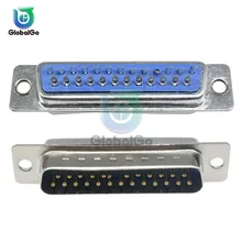 DB25 Женский Мужской припой сварной разъем дБ D-SUB адаптер 25pin Мужской Женский конвертер