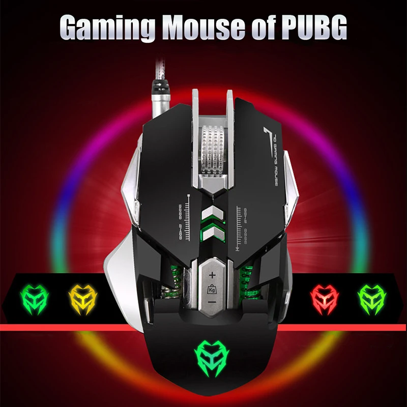 Macro Programming of Machine Game Mouse Wired USB Desktop Computer Notebook Optical Professional RGB Mause Mice | Компьютеры и офис