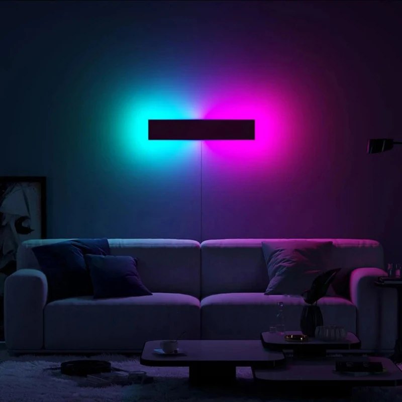 Modern Remote Bedside Lights Wall Led Room Indoor Control Lamp Rgb Colorful Wall Room Aliexpress Living Dimmable Lights Dining Wall Bedroom Lamps