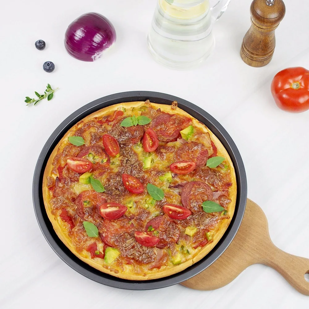 

Oven Dish Pizza Baking Pan Pizza Pan Non-stick Baking Mould Mesh Bakeware