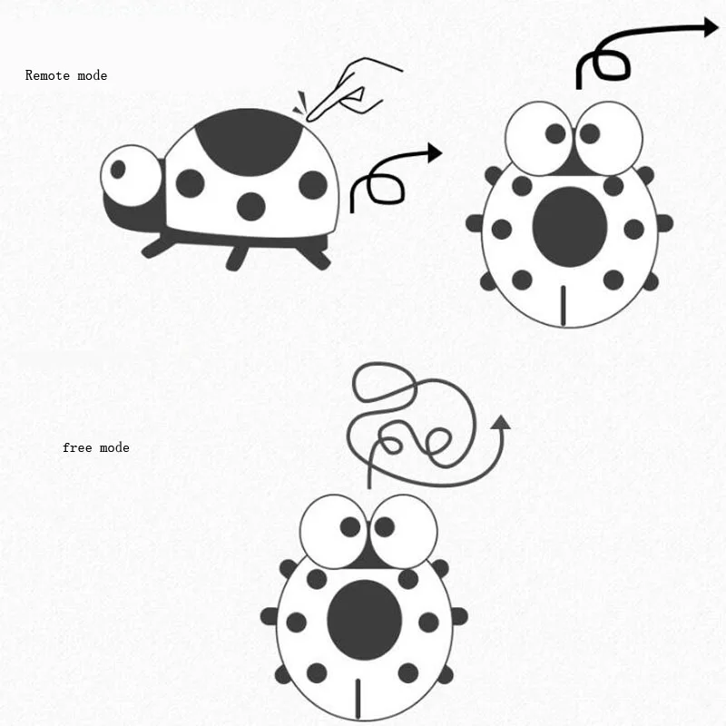 Пульт дистанционного управления Божья коровка сенсорный бегущий смешной насекомое, Жук сенсорный и сбегать новинка игрушки для детей поддью электрическая игрушка