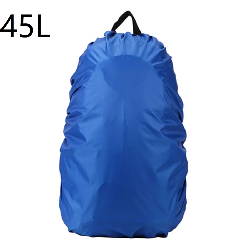 45LBlue Чехол от дождя и пыли рюкзак 35Л 45л Водонепроницаемый дождевик камуфляжная сумка на плечо для наружного кемпинга пешего туризма портативный защитный чехол - Цвет: 45LBlue