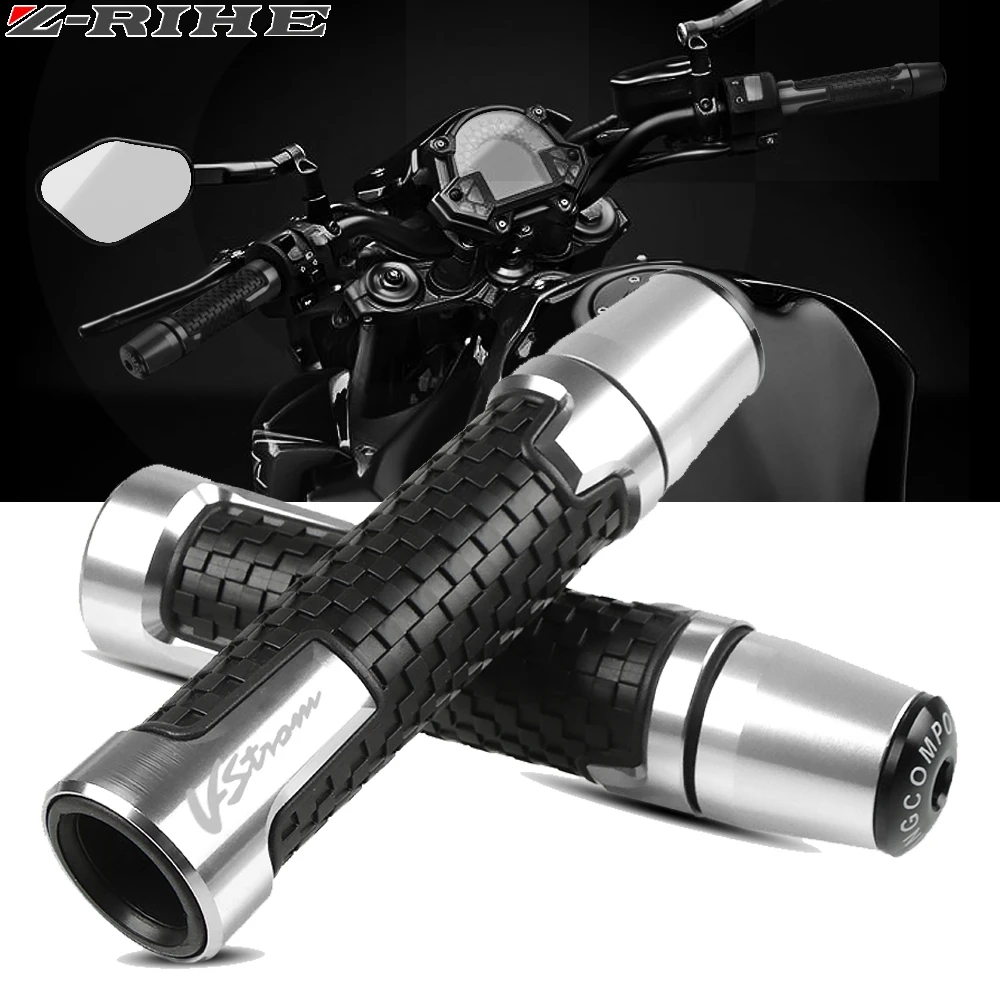 

For SUZUKI DL650 DL1000 V-Strom DL 650 1000 VSTROM Motorcycle Accessories 7/8'' 22MM CNC Handlebar Grips Handle Grip Handle bar