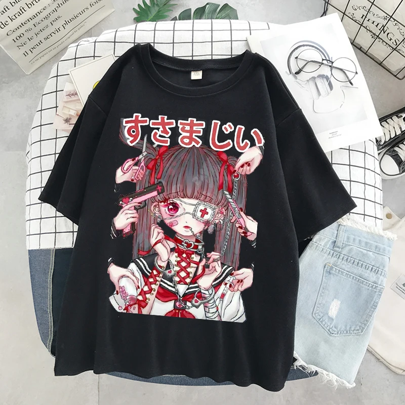 Summer-Goth-Female-Tee-Aesthetic-Loose-Women-T-shirt-Punk-Dark-Grunge-Streetwear-Ladies-gothic-Top(6)