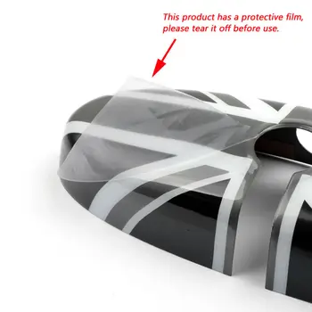 

Accessory Rear Mirror Covers For BMW MINI Cooper R55-61 British Flag patterns Frame Replacement Inner Decor Practical