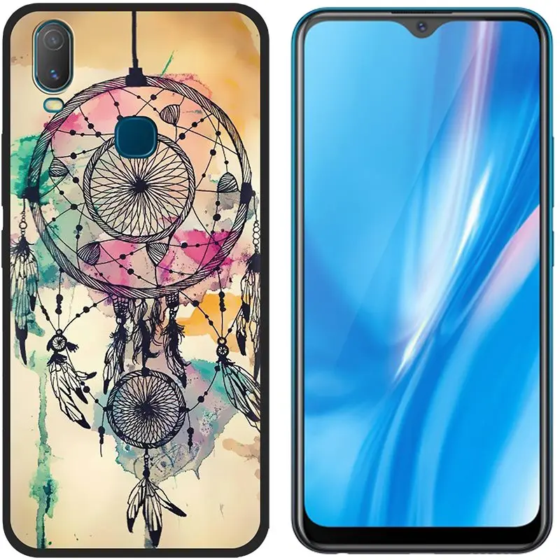 Picture 4 Противоударный задний Чехол для телефона VIVO Y11, чехол для телефона, Модный чехол из ТПУ с рисунком, цветной дизайн, чехол для телефона - Цвет: Picture 4