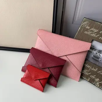 

Luxury Designer Set of 3 Envelope Clutch Organizer Pocket Pochette Tie Dye Purse Women Louie Brand vuiton Genuine Leather