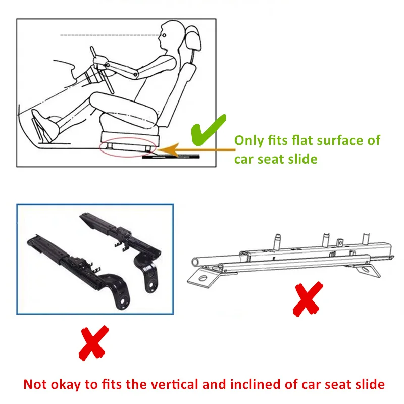 JayCreer 4PCS 팩 카시트는 카시트 수정을 위한 스페이서 패드를 높입니다