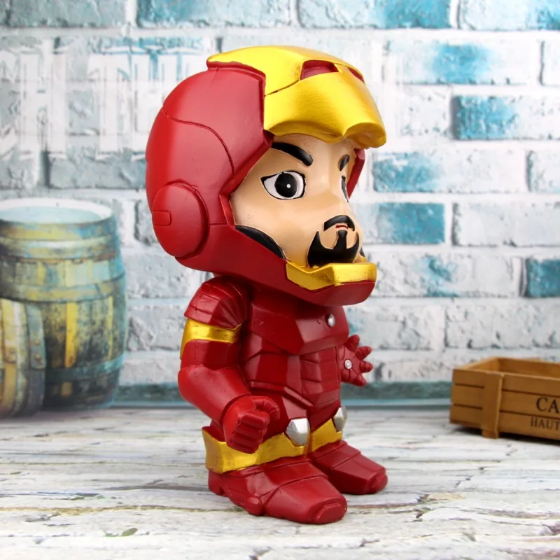 Marvel супергерой, Бэтмен Капитан Америка Железный человек милый копилка Dc Вселенная креативный подарок на день рождения Смола ремесло