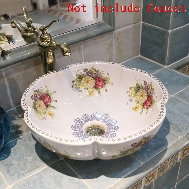 MODEL F Да Appoggio Waschbecken Lavatorio поо Salle De Bain Umywalka Nablatowa черный Lavandino умывальник раковина Куба Banheiro Ванная комната раковина - Цвет: MODEL F