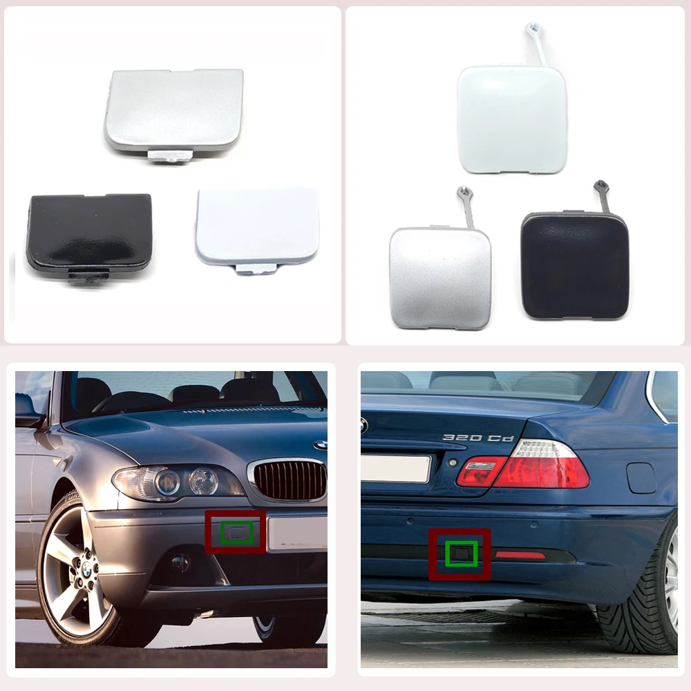 Буксировочная Крышка для 02-05 BMW 3 E46 LCI базовый седан 316i 318i 320i 325xi 325i 330xi 330i Передняя и