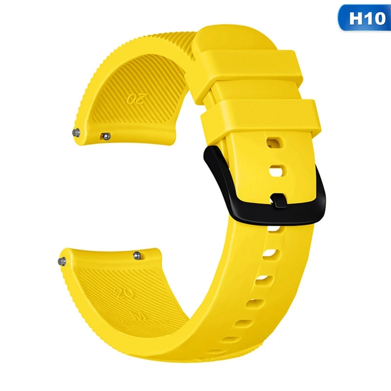 Новые силиконовые умные часы ремешок для Garmin Vivoactive 3 Band Vivomove браслет hr для Garmin Forerunner 645 умные аксессуары - Цвет: H10
