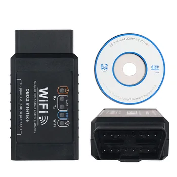 

Car WiFi OBD2 Scanner OBDII Scan Tool Code Reader Adapter Check Engine Light Diagnostic Tool for iOS & Android Windows