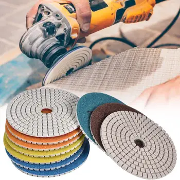 

Diamond Polishing Pads Set Rubber Sticking Tray Polishing Pad Most Popular for Granite Marble Concrete