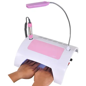 

5 in 1 Electric Nail Drill Machine Nail Dust Suction Vacuum LED Lamp Electric Nail File Pedicure Manicure Machine