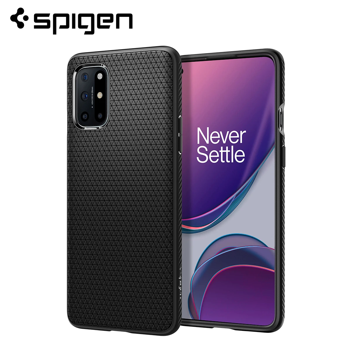 Spigen OnePlus 8T Case Liquid Air Matte Black Lightweight Anti-Slip Phone Cases & Covers for OnePlus 8t