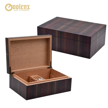 

VOLENX Cigar Cabinet with Hygrometer and Humidifier Mellow Cedar Wood Cigar Box For Desktop Gift Classic Cigar Case Accessories