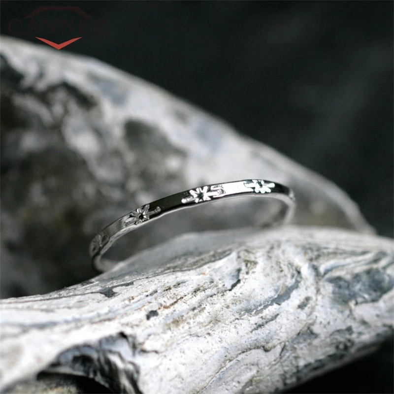 Японский и корейский дизайн Ins 925 Стерлинговое Серебро шикарные кольца для женщин Простые винтажные кольца на палец ювелирные изделия для студентов подарок для друга - Цвет основного камня: style 2 silver
