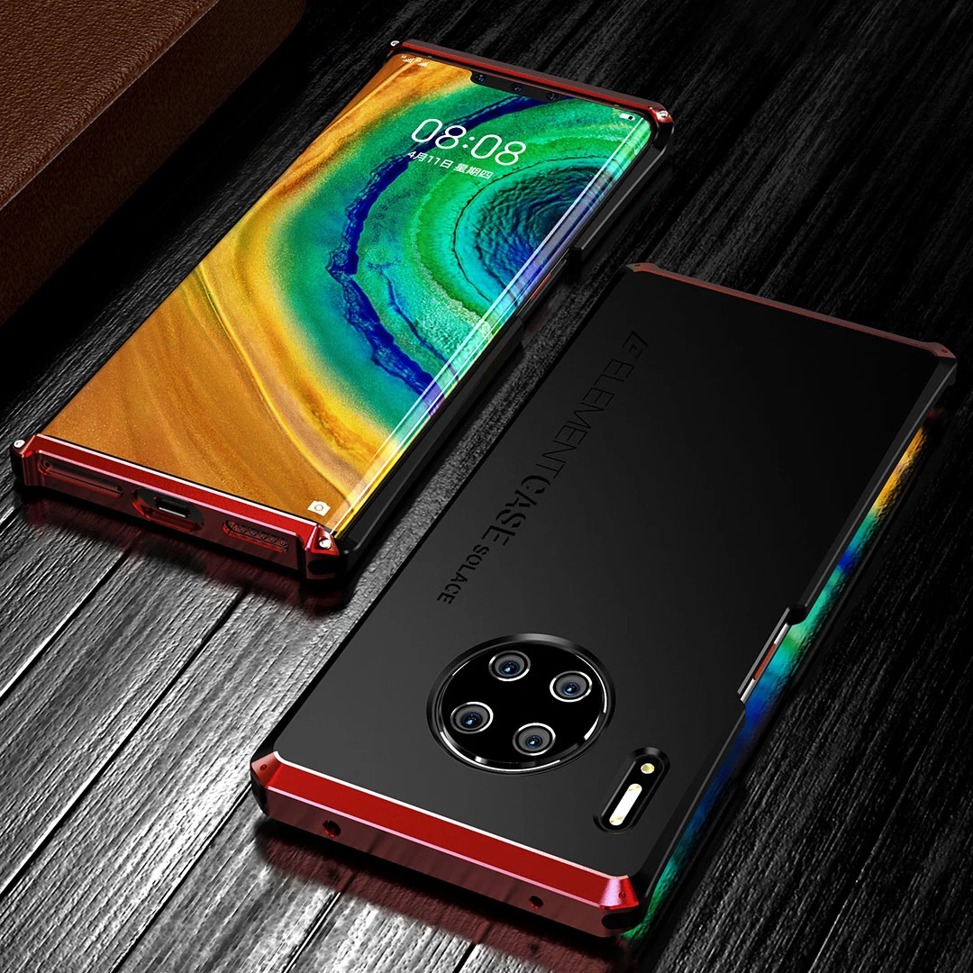 Роскошный металлический чехол для huawei mate 30 Pro mate 30 чехол Ультратонкий 3 в 1 Алюминиевый и Гибридный PC противоударный чехол