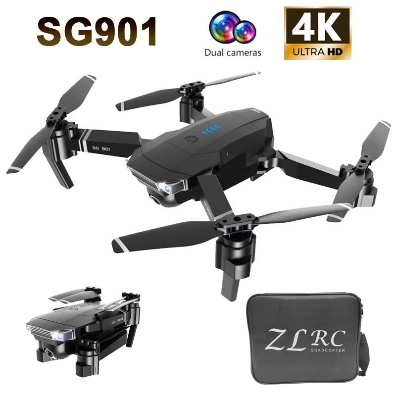 

2020 New SG901 4K Drone HD Dual Camera WiFi Transmission FPV Optical Flow 20mins Long Flight Time RC Helicopter Drone Kid Toy