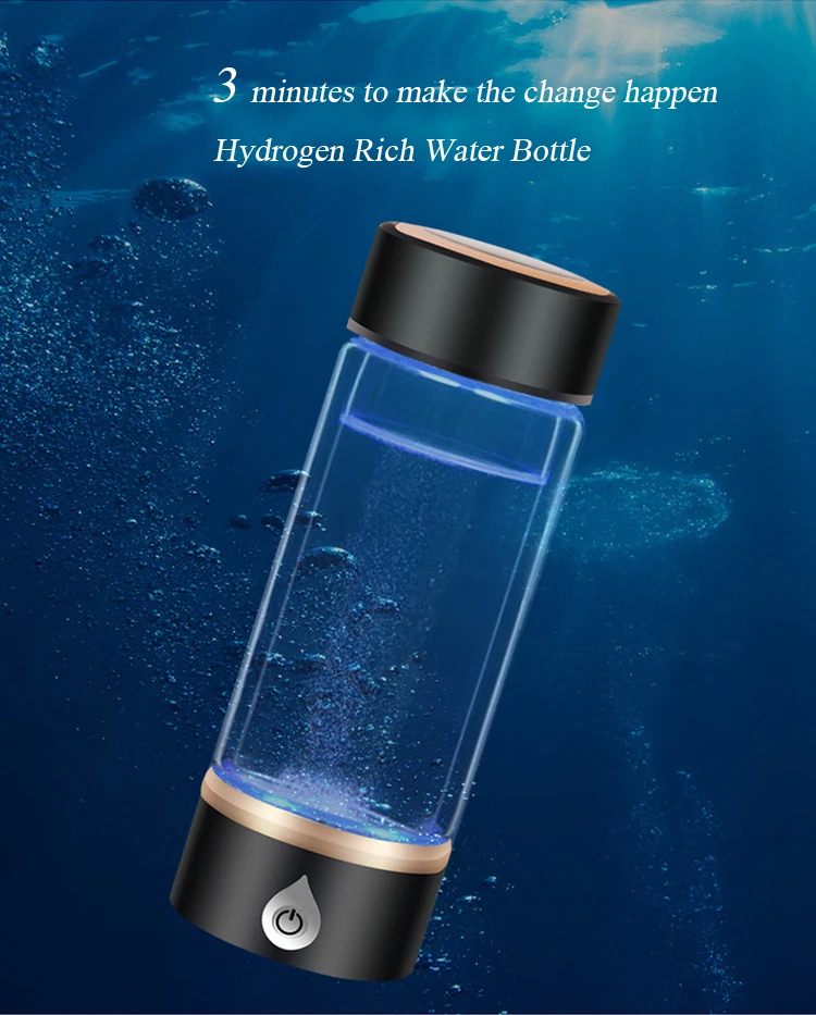 380 мл водород богатый генератор 1500PPB SPE/PEM портативный фильтр для бутылки с водой ионизатор чашки Seperate H2 и O2 высокого чистого водорода