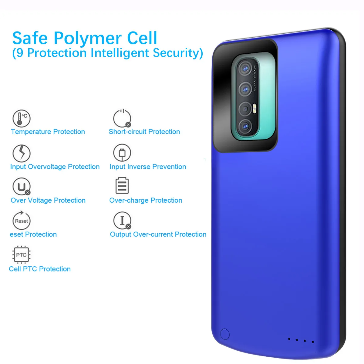 6500 мАч чехол для батареи для Oppo Reno3 Pro зарядное устройство расширенная батарея резервного питания противоударный чехол для Oppo Reno 3 Pro Чехол для батареи